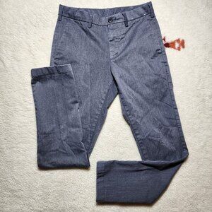 Uniqlo Gray Solid Chino Trouser Pants 28x34 (28x29) Cotton Blend Low Rise Preppy